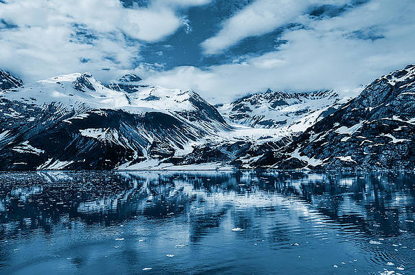 Wall Art - Photograph - Glacier Bay - Alaska - Landscape - Blue  by SharaLee Art