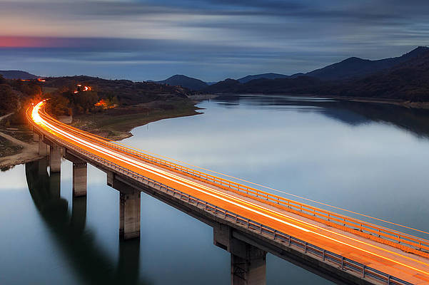 Wall Art - Photograph - Glowing Bridge by Evgeni Dinev