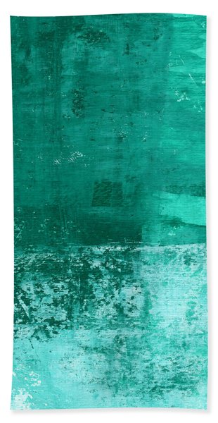 Soothing Sea - Abstract Painting Beach Towel