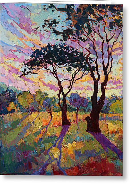 California Sky Quadtych - Lower Left Panel Greeting Card