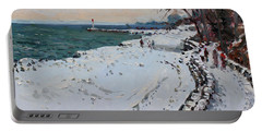Frozen Shore In Oakville On Portable Battery Charger