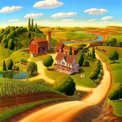 Summer On The Farm Art Print
