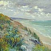 Cliffs By The Sea At Trouville Art Print